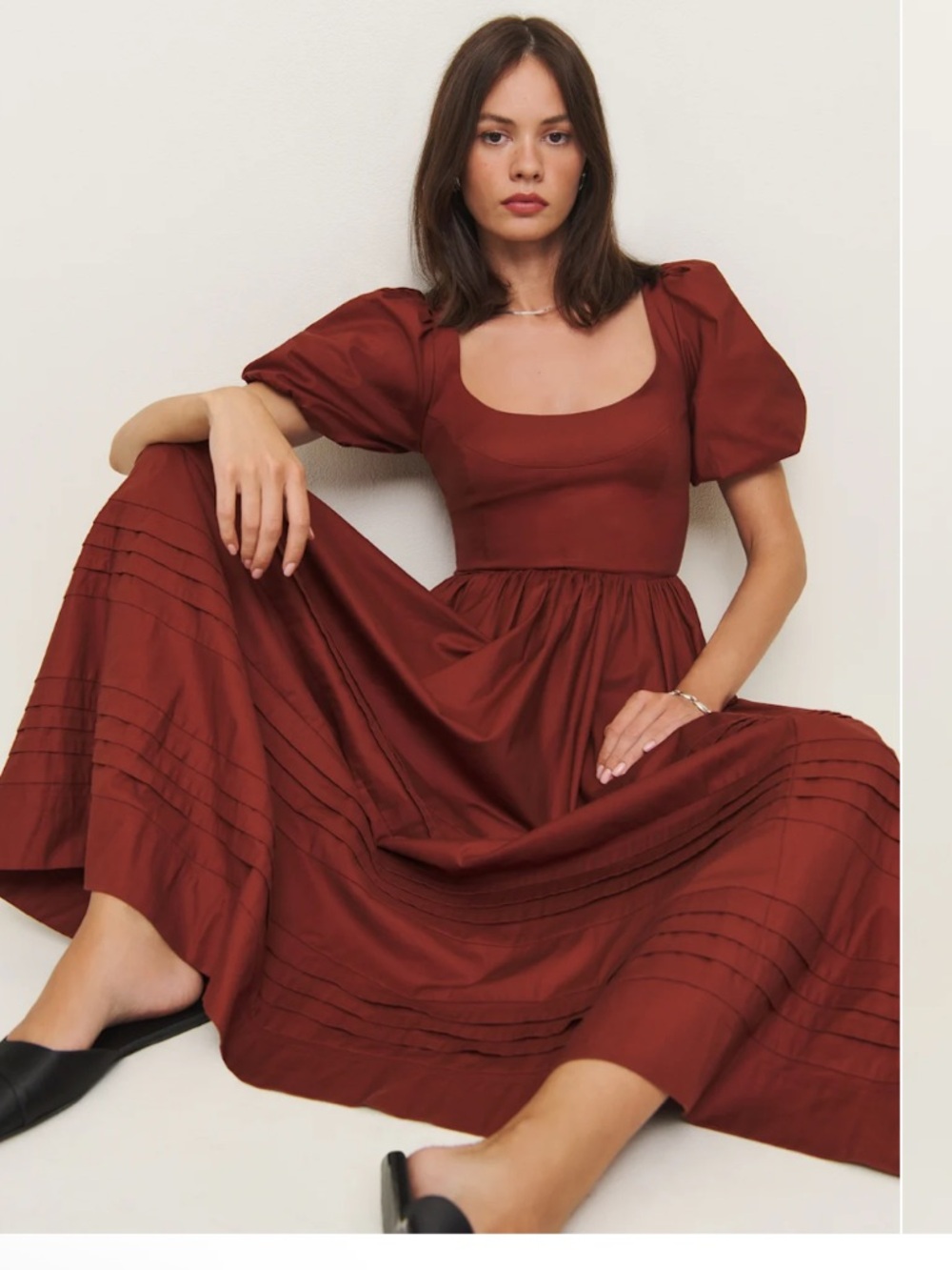 Reformation Everlyn Dress Fig Jam - Size 4 - Picture 2 of 13